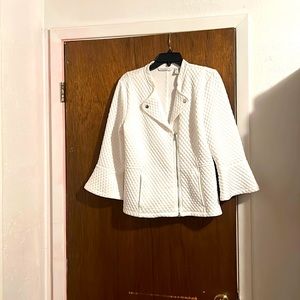 Quilted jacket can be worn casual or dressy.